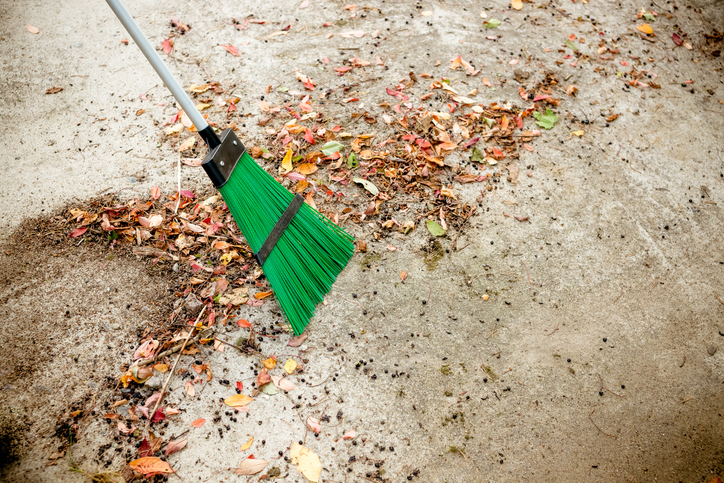 Sweeping Leaves